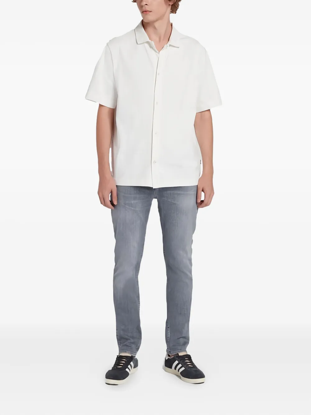 7 For All Mankind short-sleeve shirt - Wit