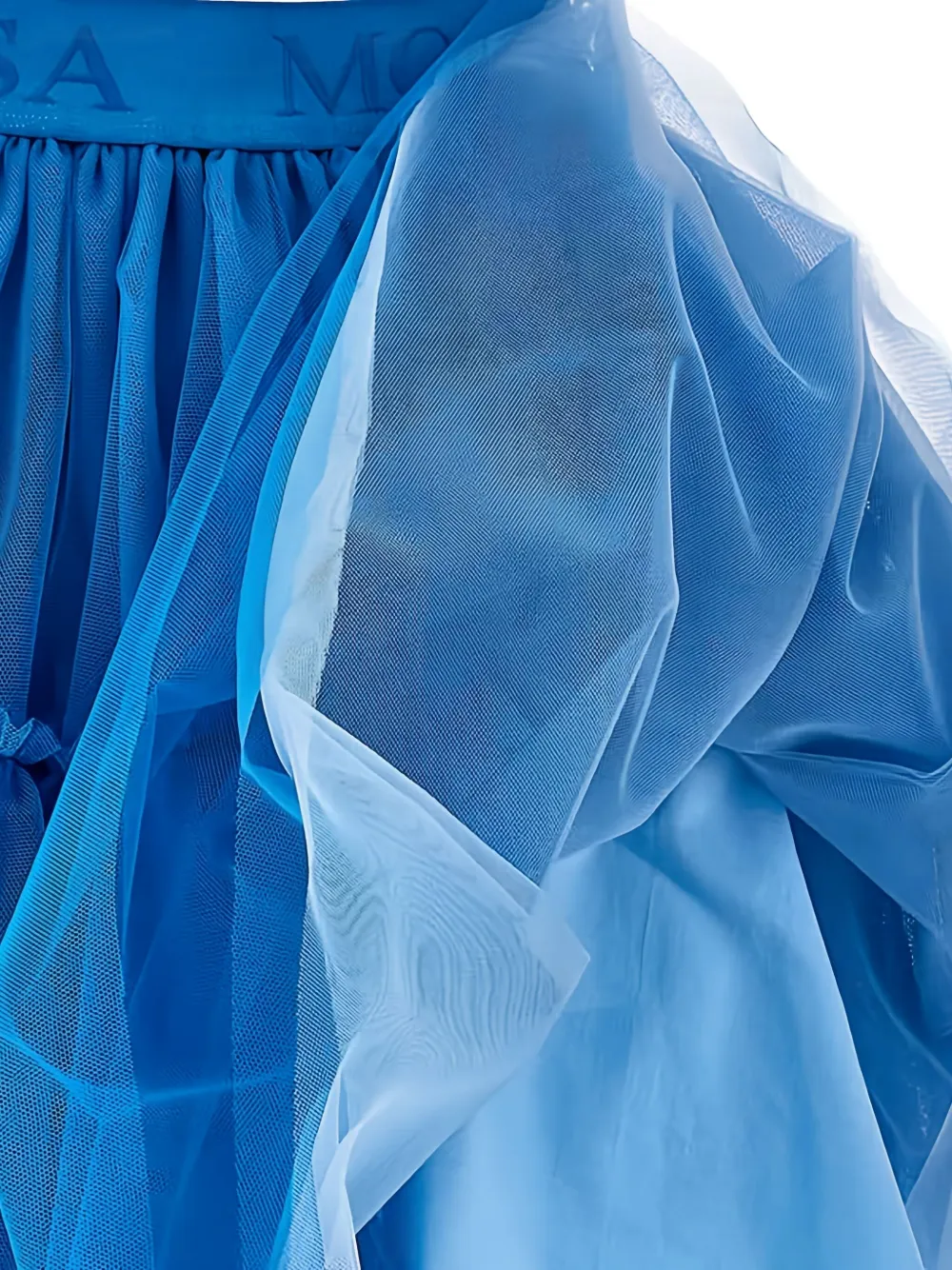 Monnalisa Tulen rok met ruches Blauw