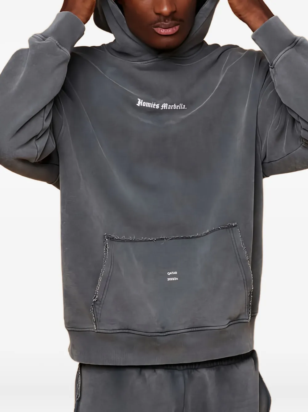 HOMIES MARBELLA Videogame katoenen hoodie Grijs