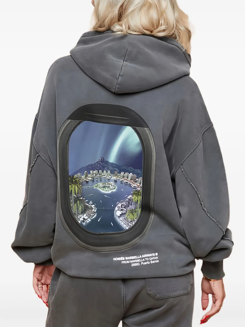 HOMIES MARBELLA Videogame katoenen hoodie Grijs