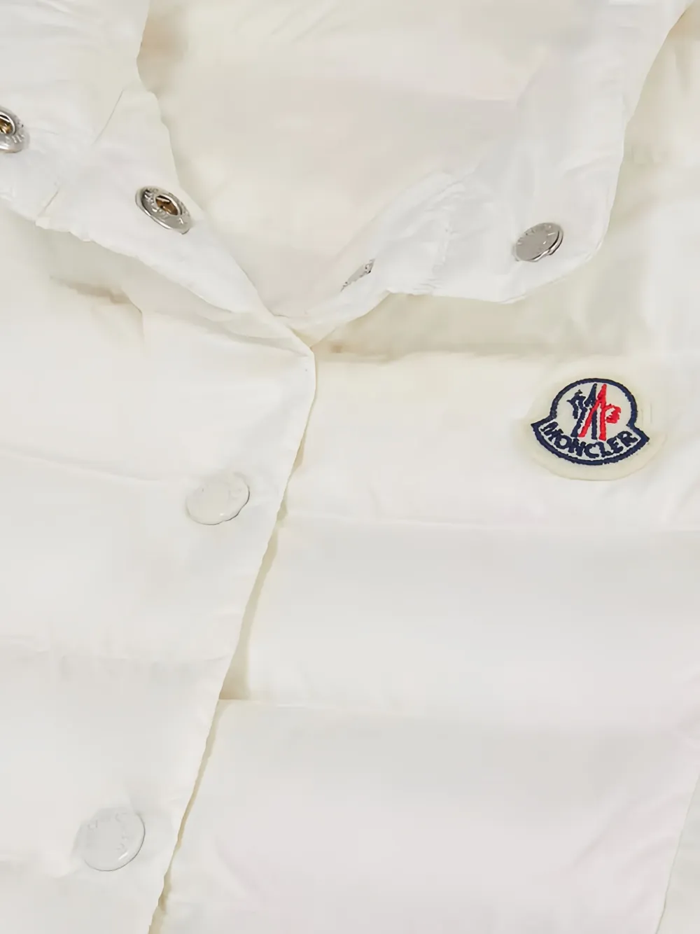 Moncler Enfant Gewatteerd jack met knopen Wit