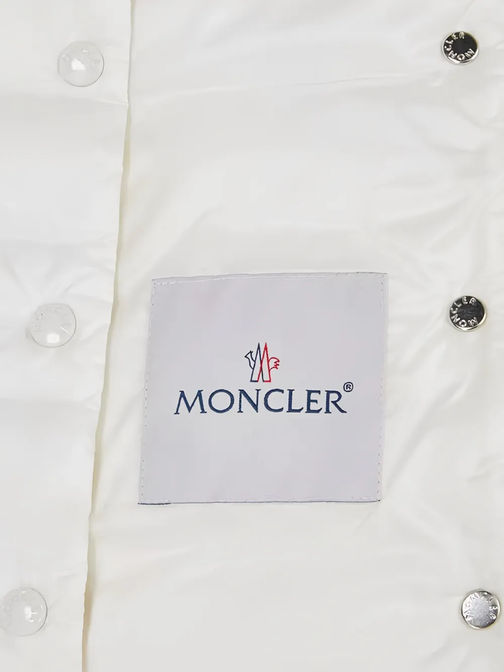 Moncler Enfant Gewatteerd jack met knopen Wit