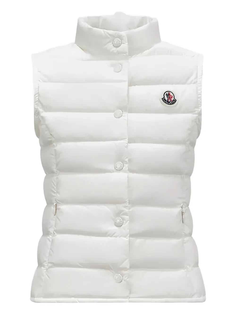 Moncler Enfant buttoned padded jacket | White | Image 1