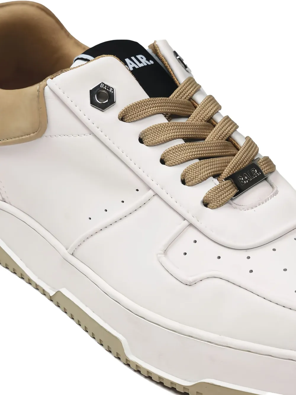 BALR. Sneakers met logoplakkaat Wit
