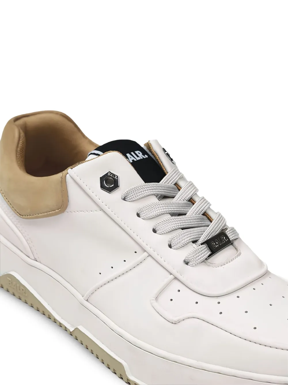 BALR. Sneakers met logoplakkaat Wit