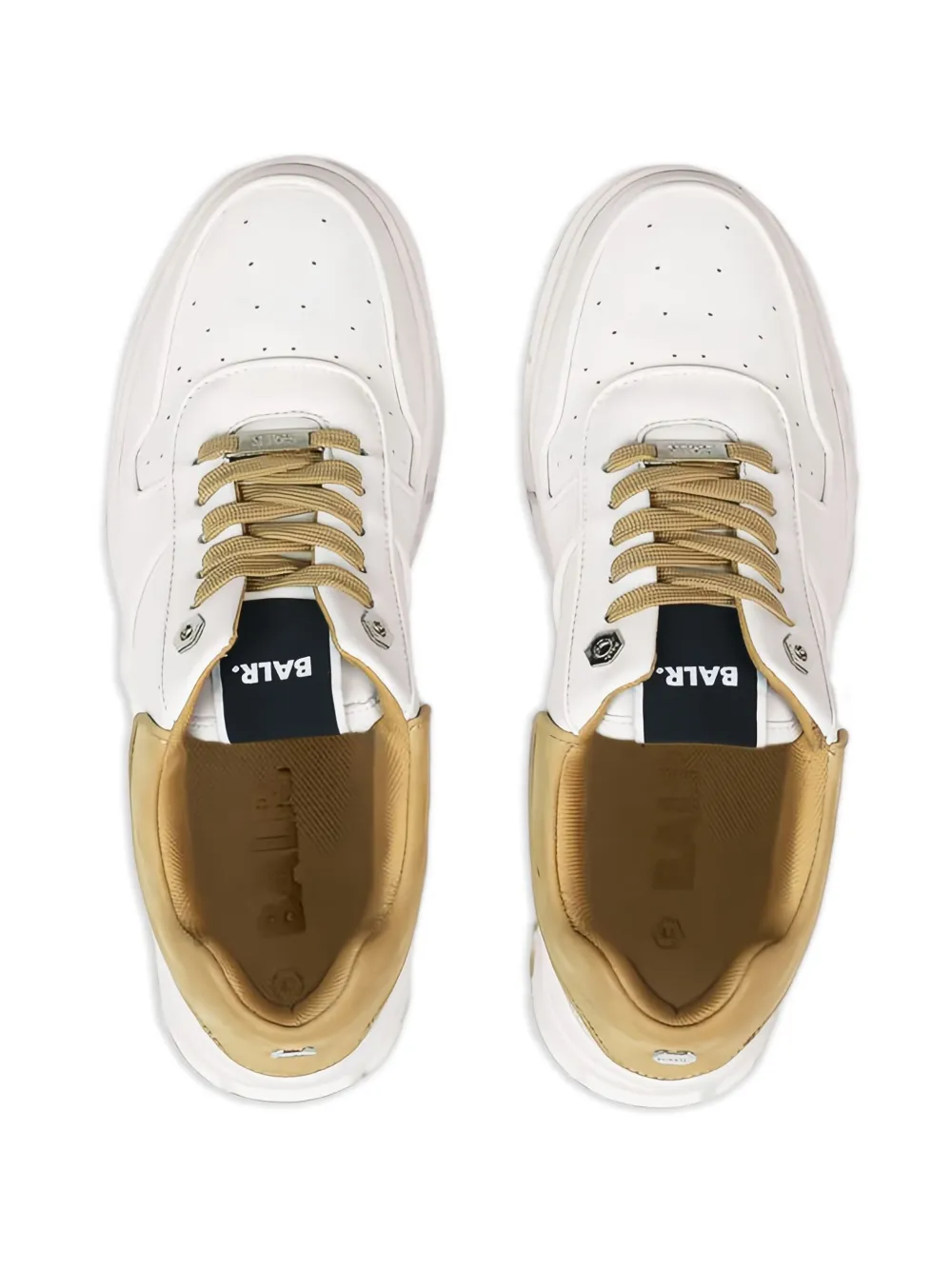 BALR. Sneakers met logoplakkaat Wit