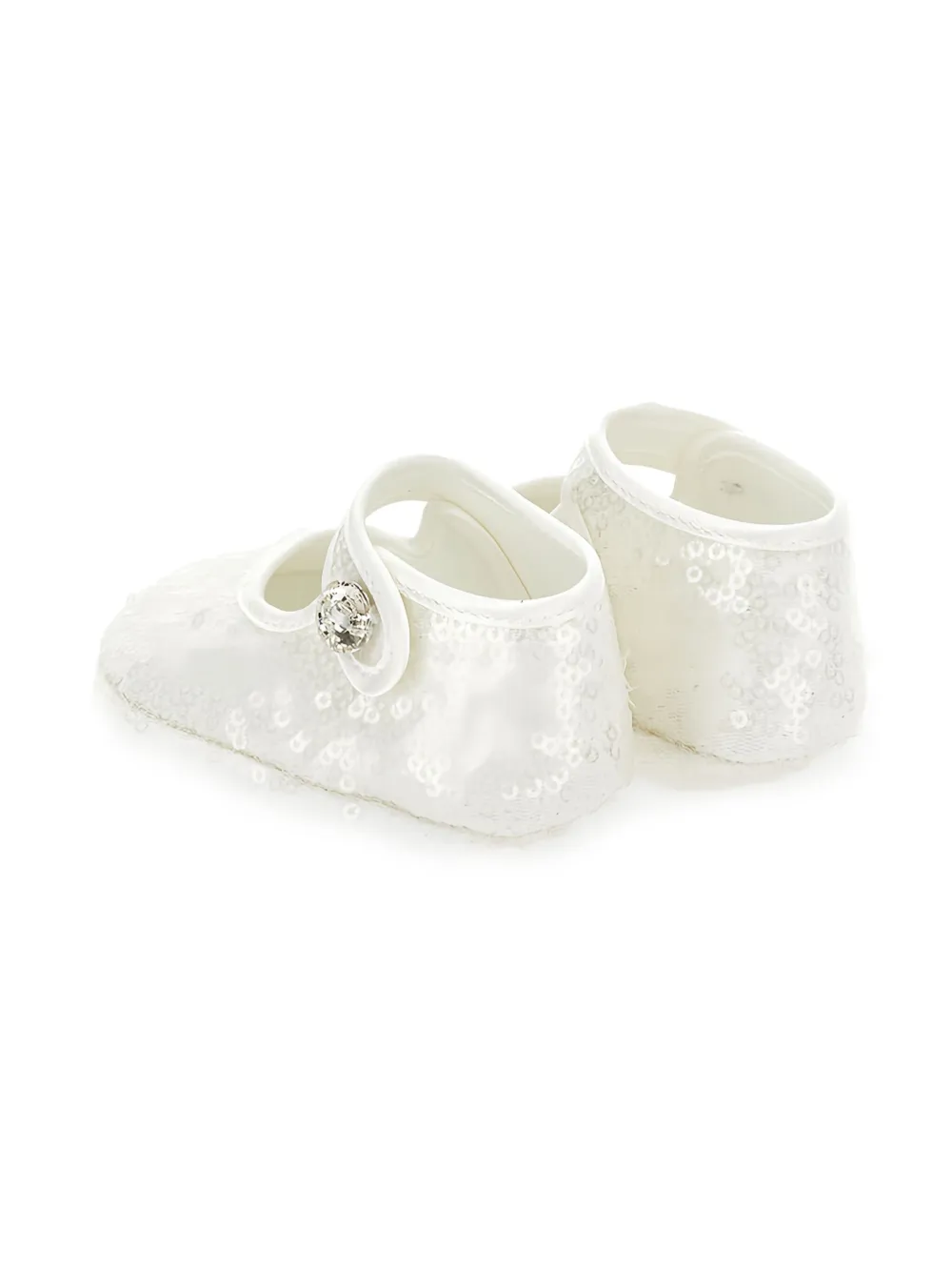 Monnalisa Sequin Embellished Ballerina In White