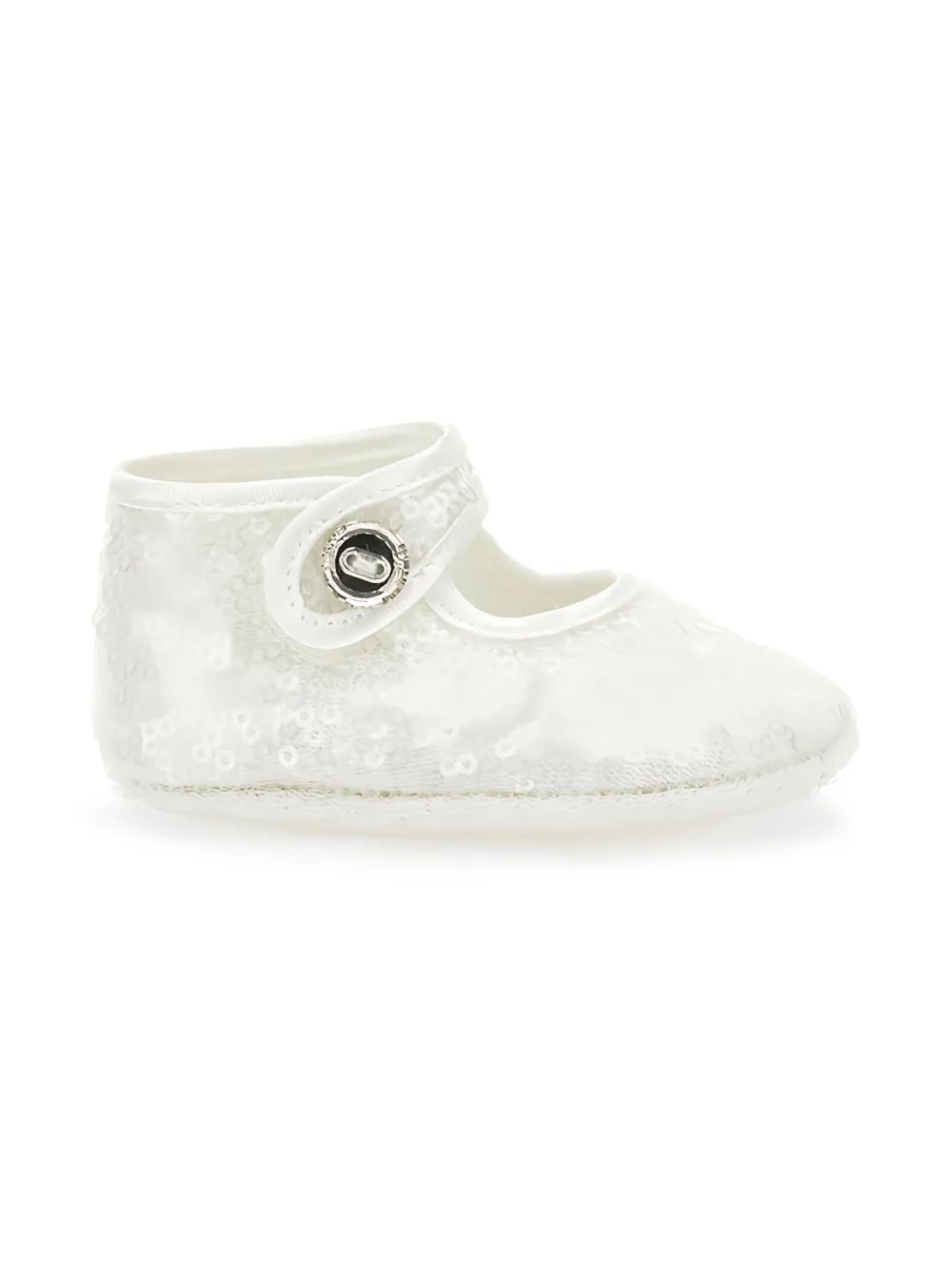 Monnalisa Sequin Embellished Ballerina In White