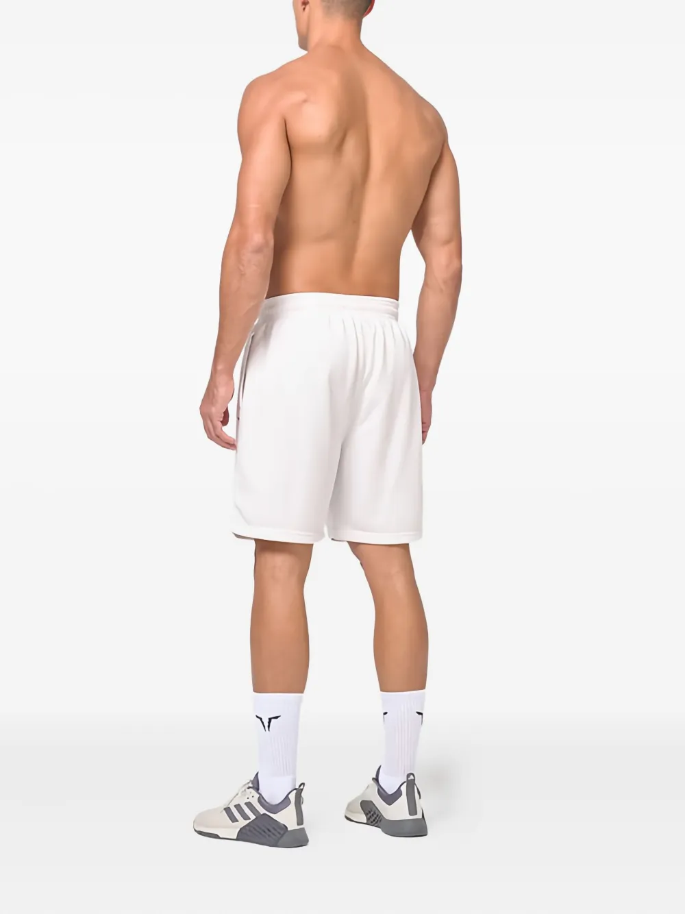 Squatwolf Drawstring Logo Shorts In White