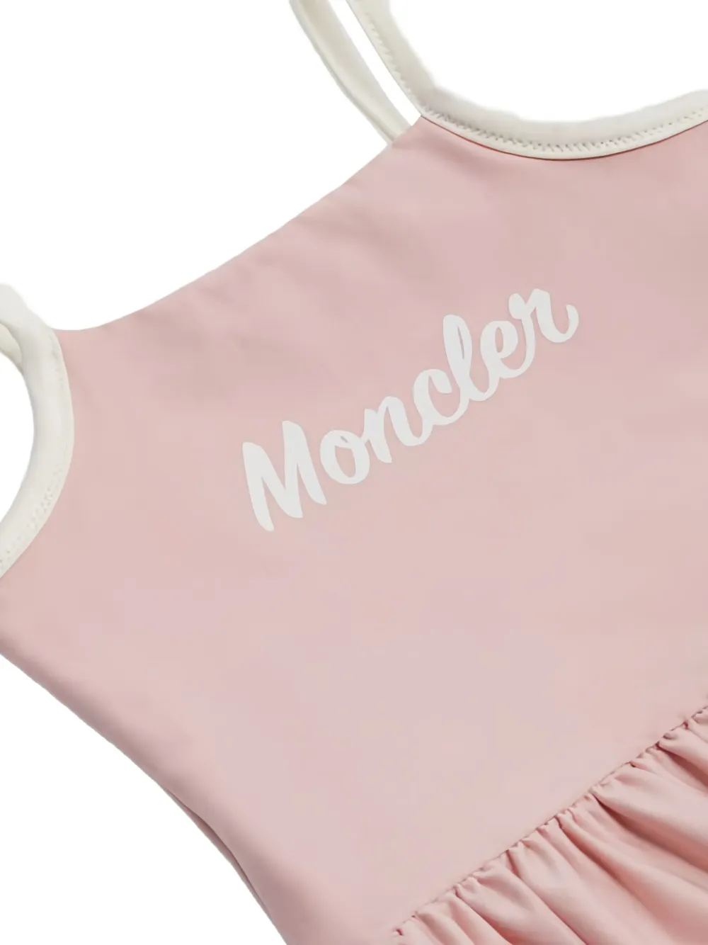 Moncler Enfant Badpak met ruches Roze