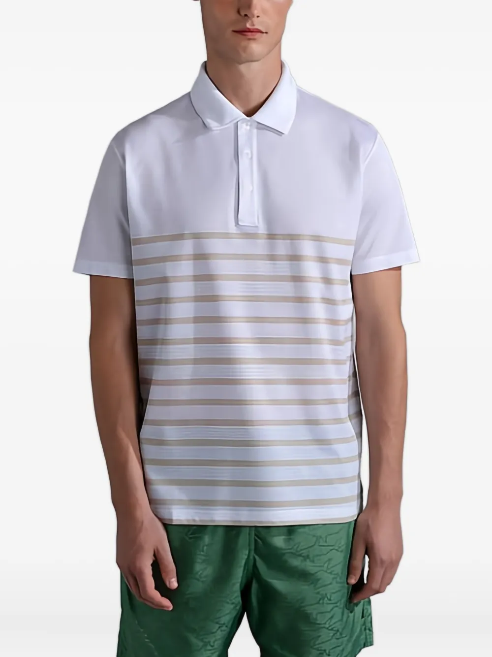 Paul & Shark Gestreept poloshirt Wit