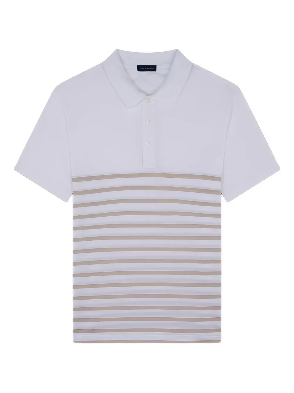 Paul & Shark ストライプ ニットポロシャツ - ホワイト Paul & Shark ストライプ ニットポロシャツ - ホワイト