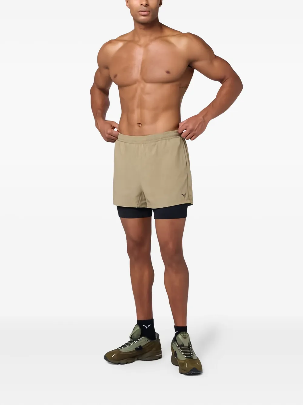 Squatwolf Mesh 2-in-1 Logo-detail Shorts In Green
