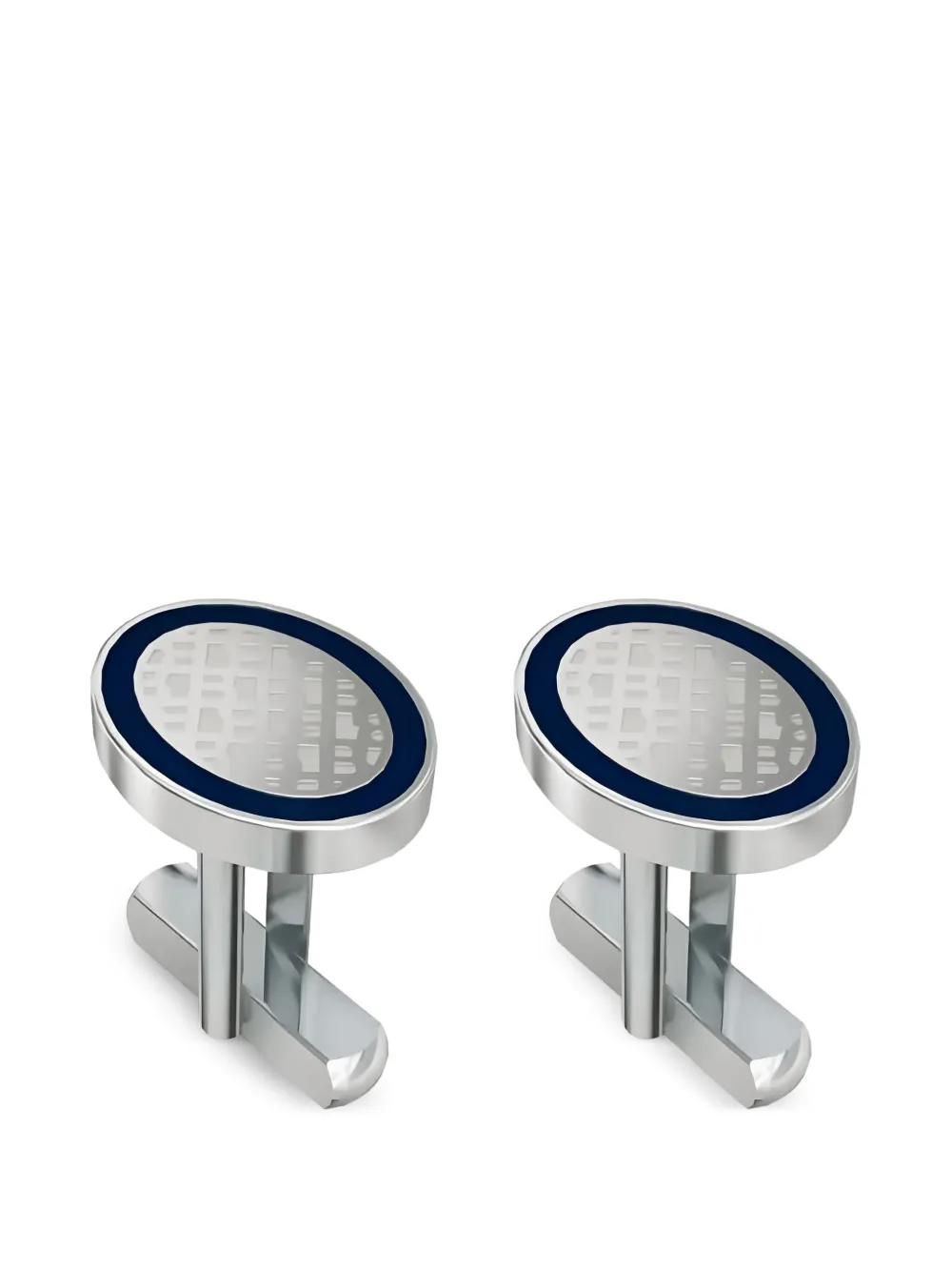 BOSS oval-shape cufflinks | Silver | Image 1