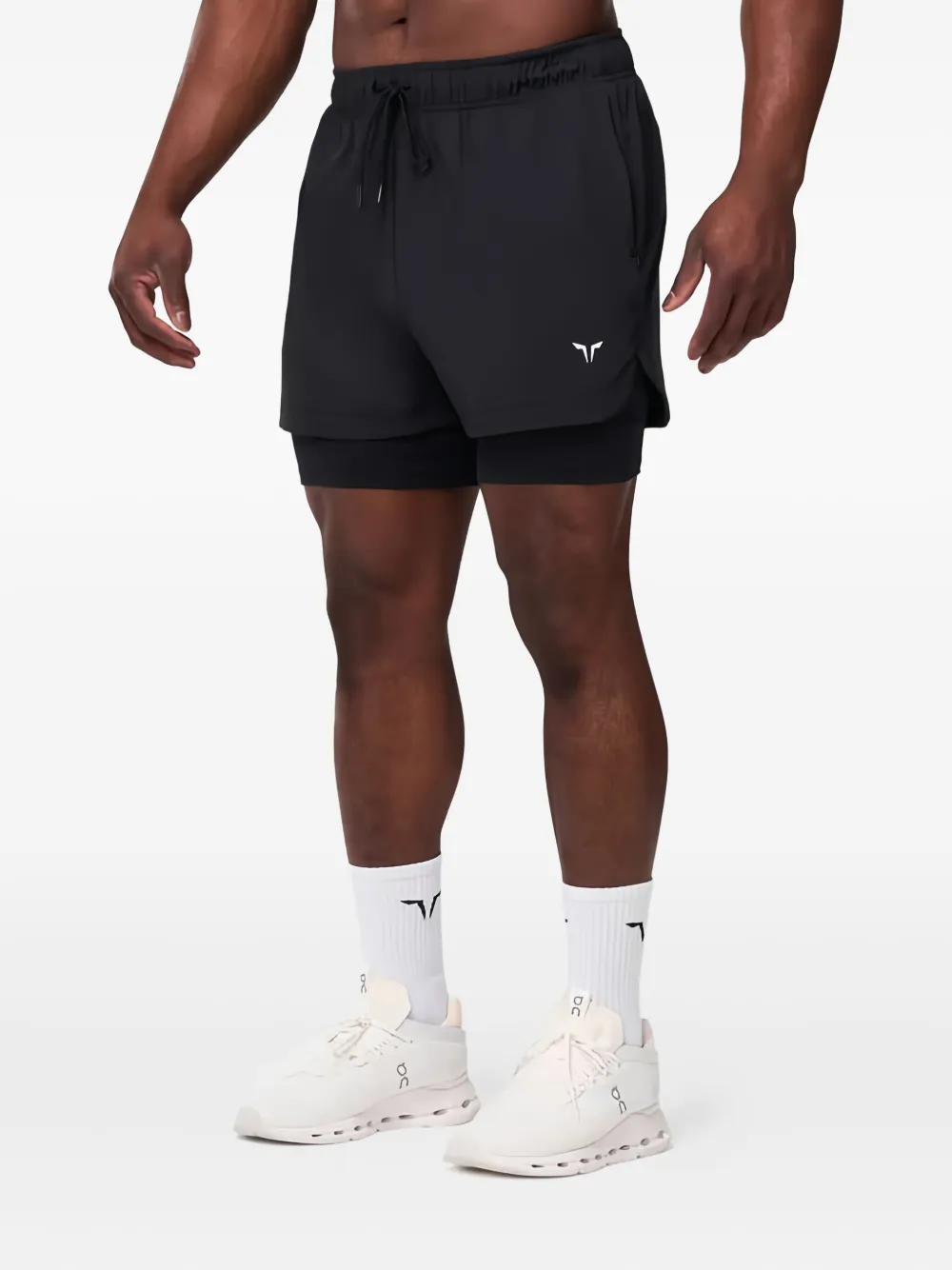 SQUATWOLF drawstring shorts | Black | Image 1