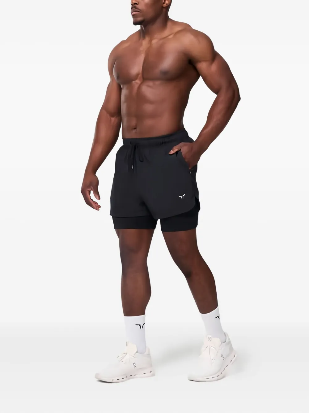 Squatwolf Drawstring Shorts In Black