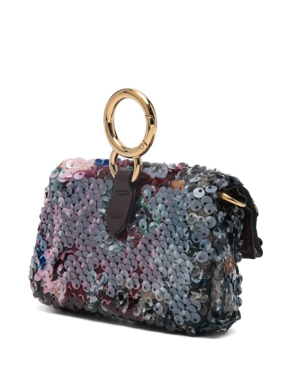  Fendi Nano Baguette Cross Body Bag - Brown 