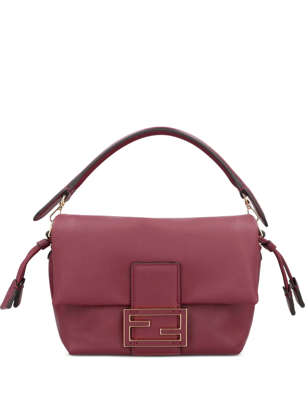 FENDI small Mamma Baguette leather tote bag - Rot