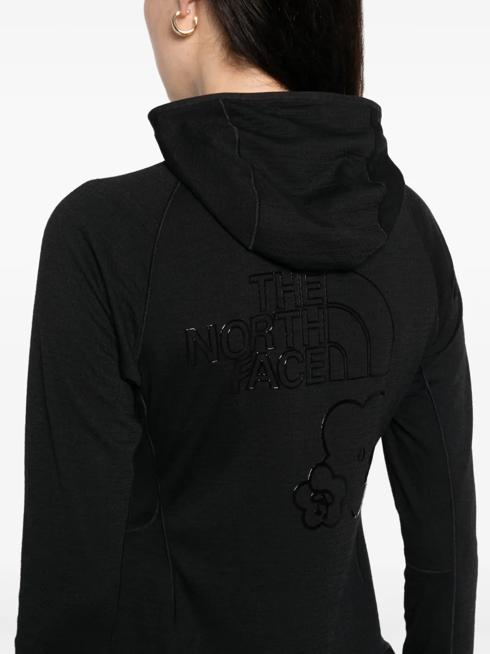 Cecilie Bahnsen x The North Face hoodie met ruches Zwart