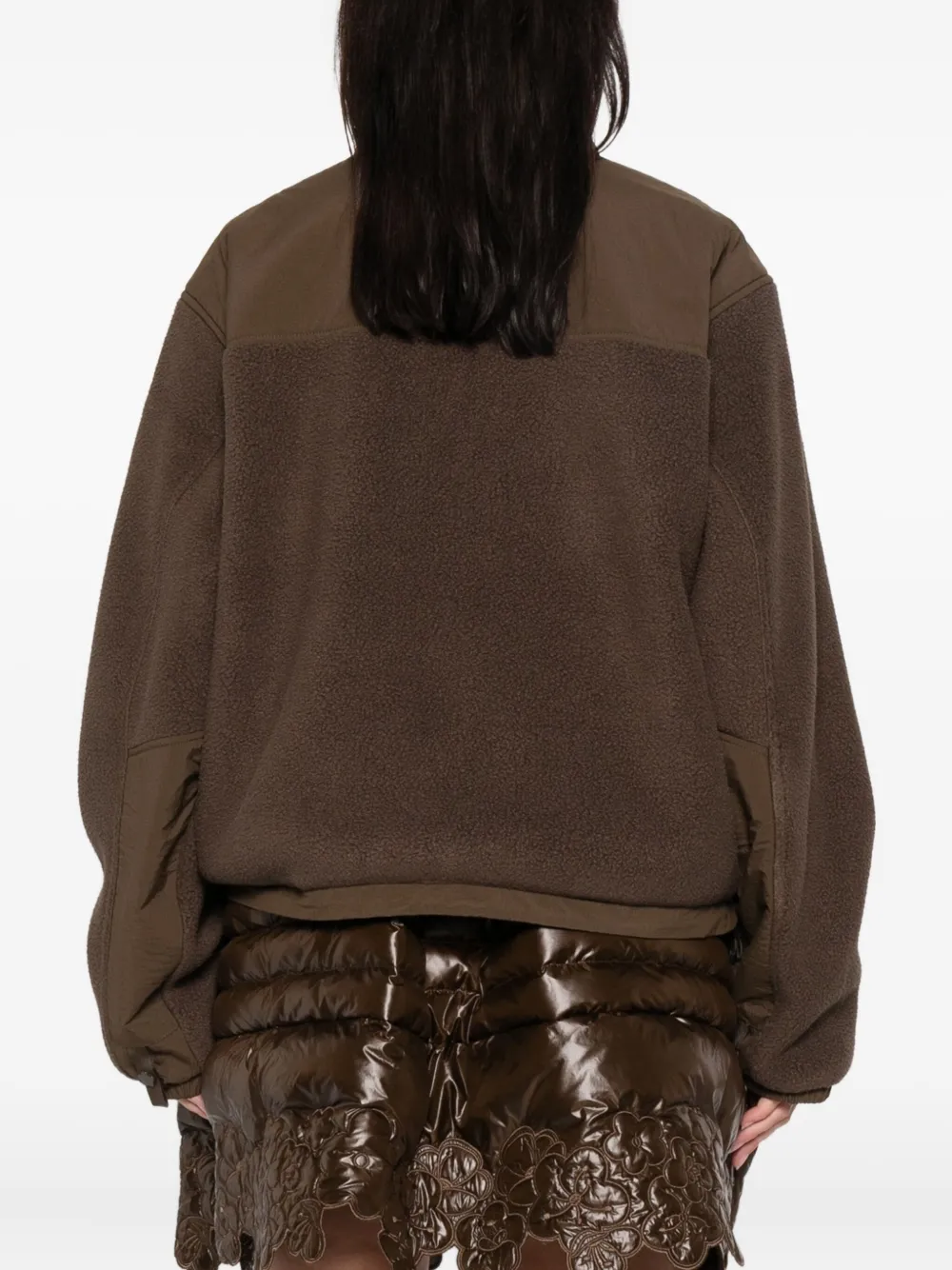 Cecilie Bahnsen X The North Face Zip Fleece Jacket In Brown