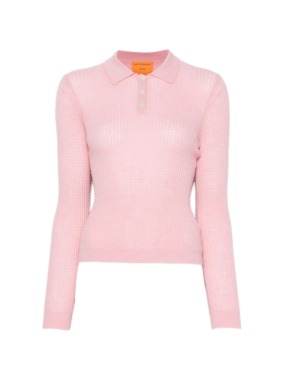 Guest In Residence long-sleeve polo top