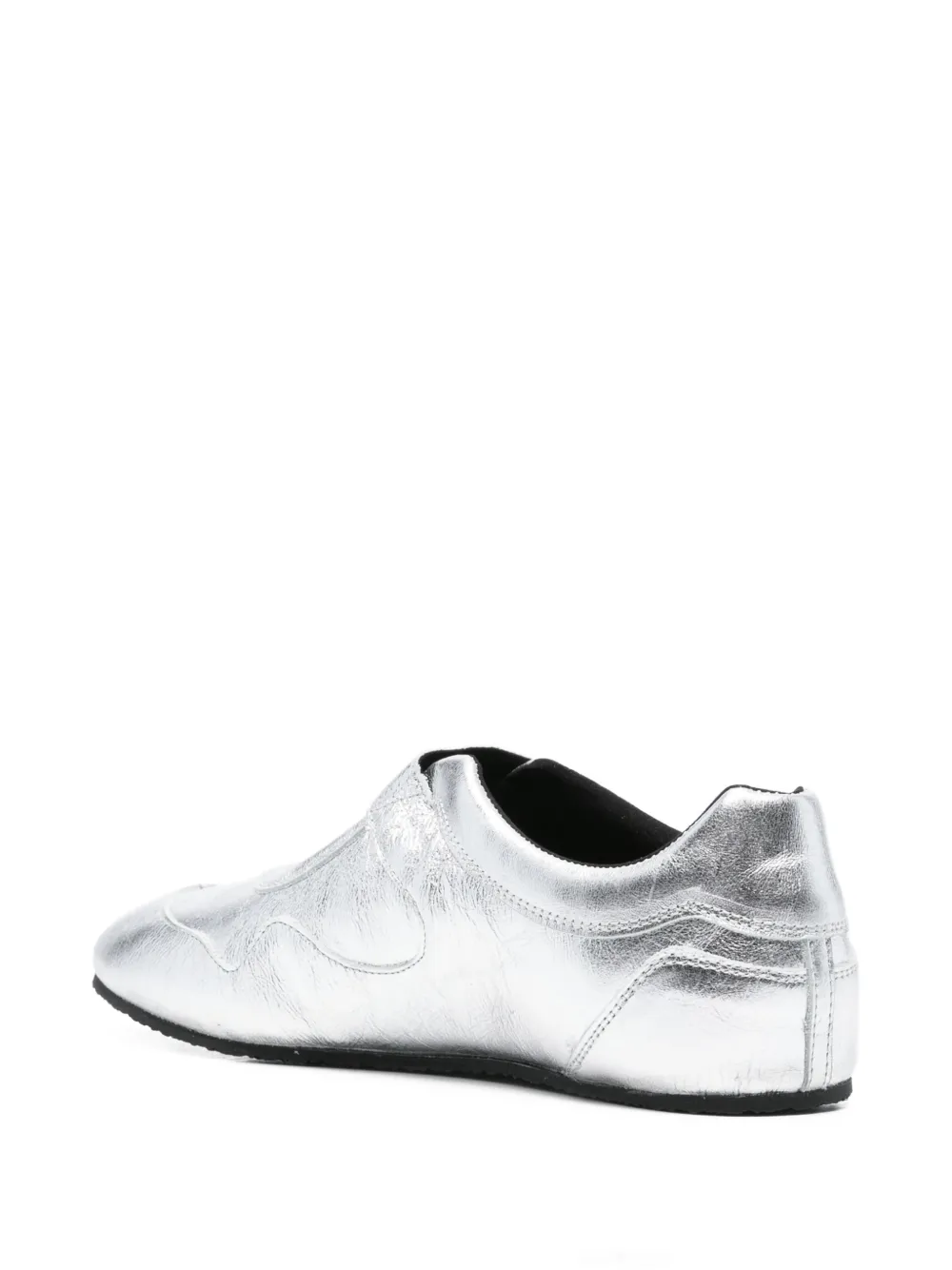 Cecilie Bahnsen Cosmo leren sneakers Zilver
