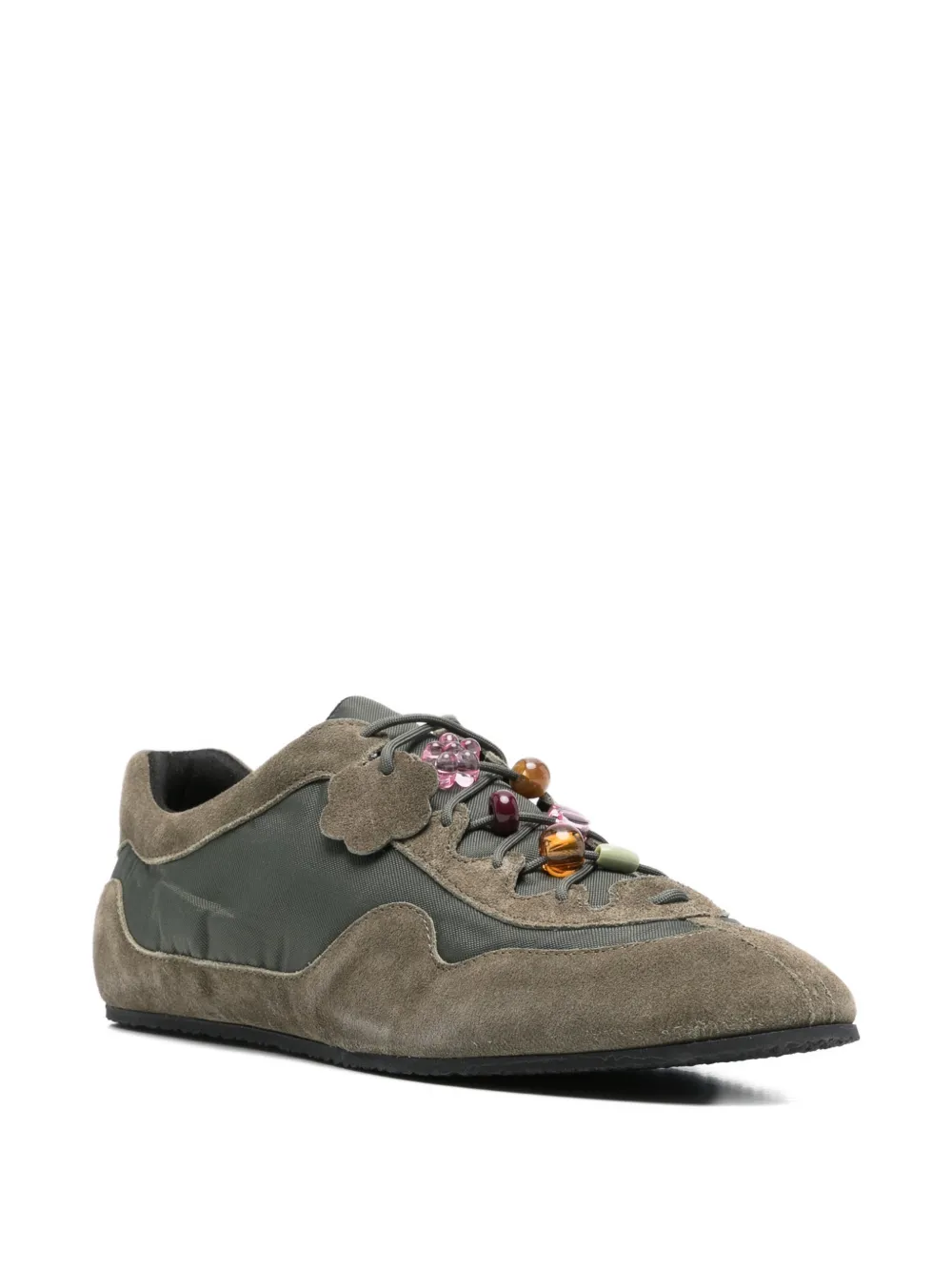 Cecilie Bahnsen Blaise suède sneakers Groen