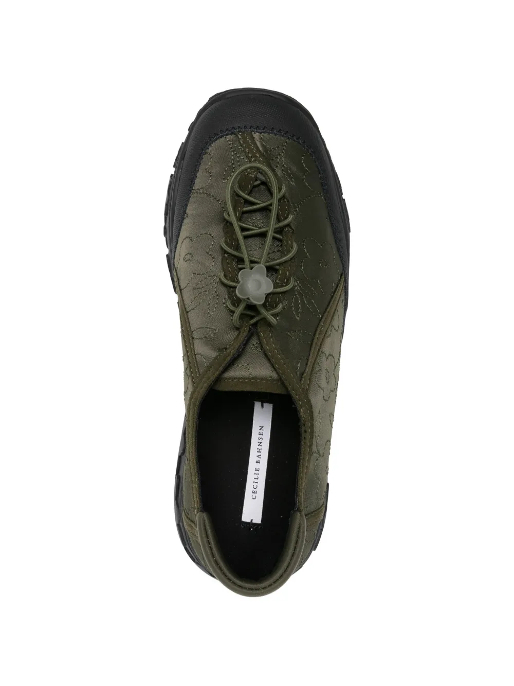 Cecilie Bahnsen Alina satin sneakers Groen