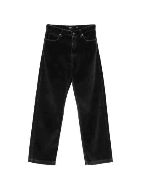 FENDI corduroy straight-leg trousers