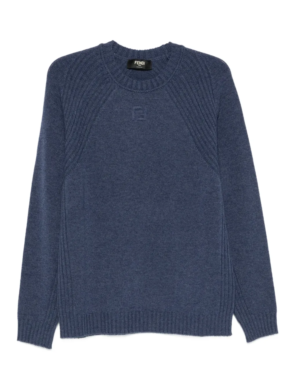 FENDI Girocollo FF cashmere jumper | Blue | Image 1