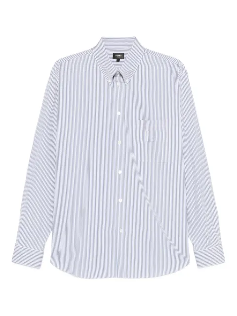 FENDI striped long-sleeved shirt