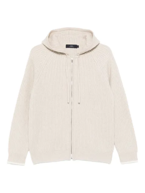 arch4 zip-up hooded cardigan