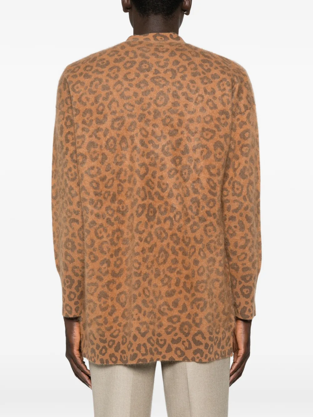 arch4 Mr Dubois leopard-print Cardigan | Brown | FARFETCH ZA