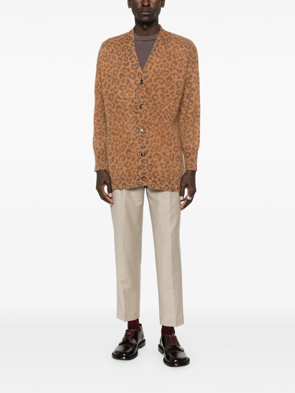 arch4 Mr Dubois leopard-print cardigan | Cardigans | Image 2
