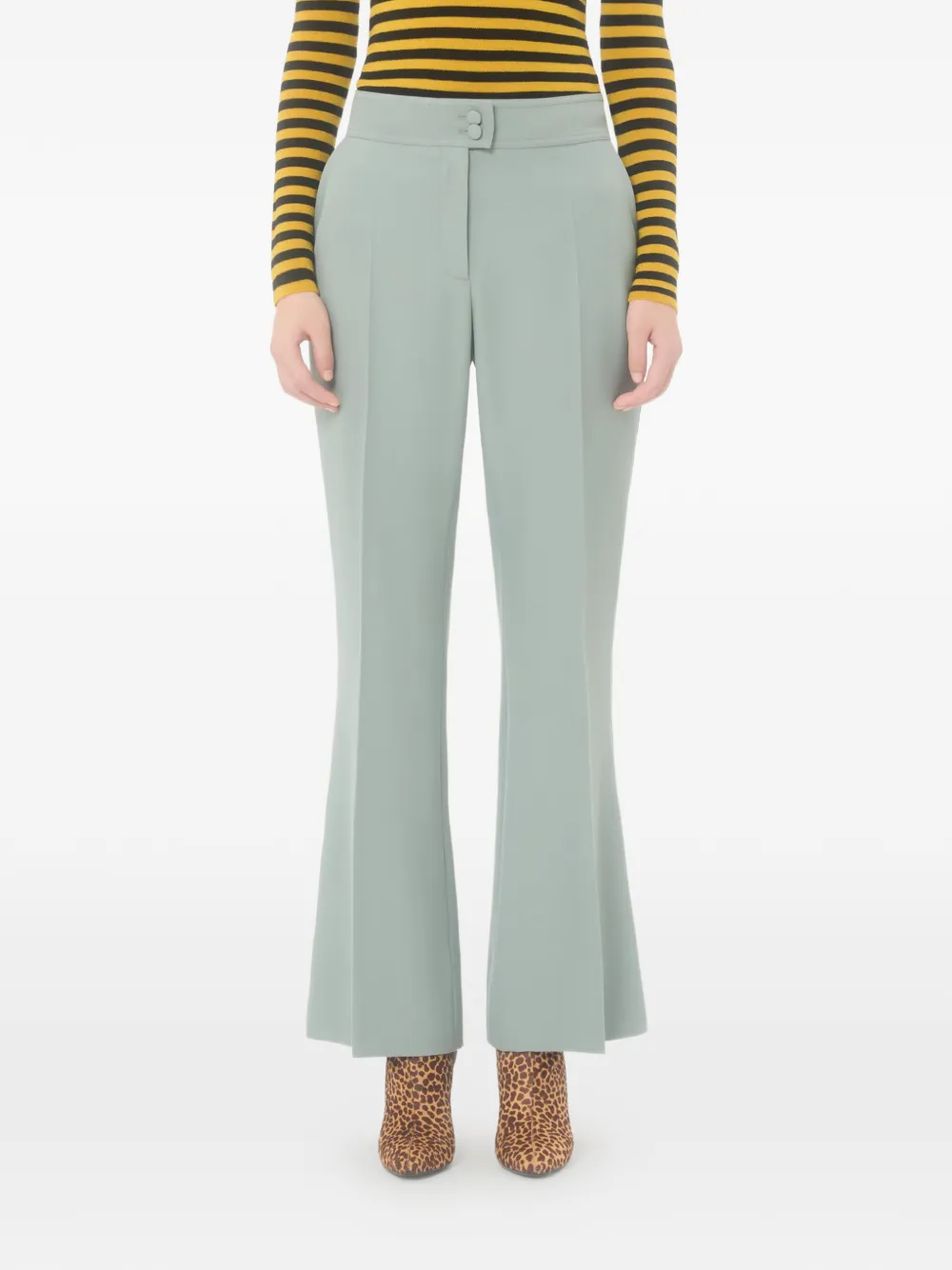 Valentino Garavani Flared pantalon Groen