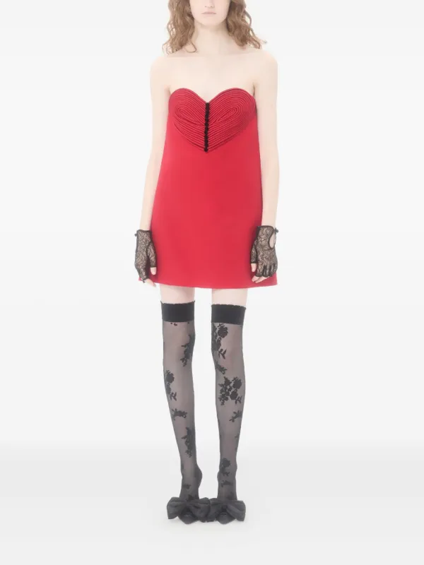 red valentino embroidered dress Red Valentino Embroidered Flower Lace Dress – Runway Catalog main image 0