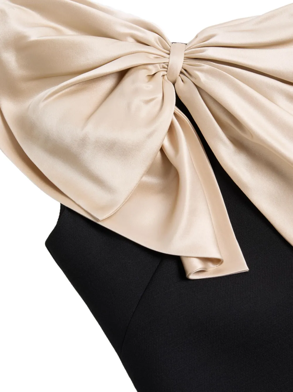 Valentino Garavani Asymmetrische mini-jurk met strik - Zwart