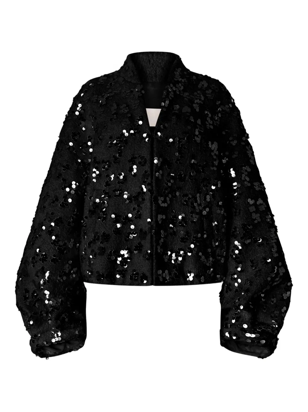 Genny Sequin-embellished Jacket In Black