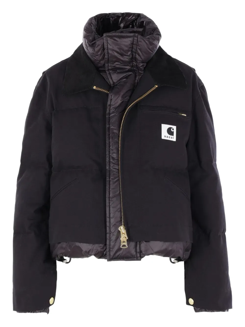 sacai x Carhartt WIP padded jacket Zwart