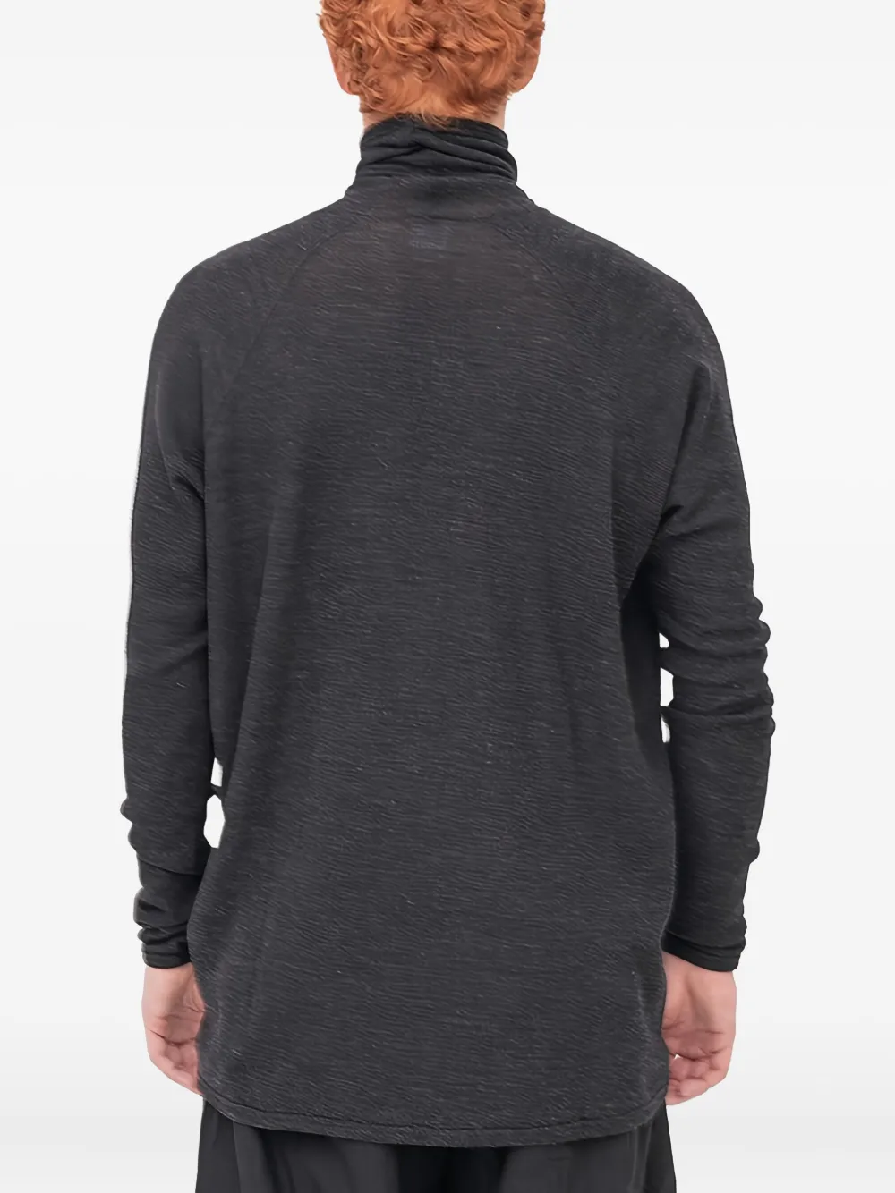 Jan-jan Van Essche Turtleneck Regular Fit Tee In Gray