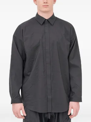 Devoa マンダリンカラーシャツ | グレー | FARFETCH JP