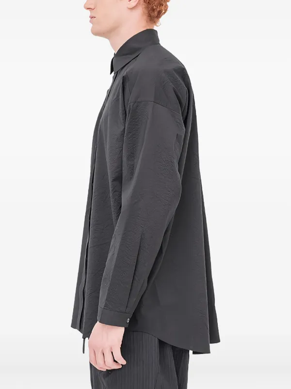Jan Jan Van Essche concealed-button long-sleeved Shirt | Black