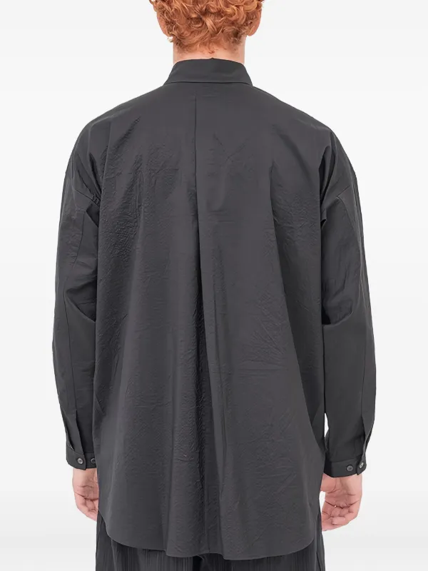 Jan Jan Van Essche concealed-button long-sleeved Shirt | Black