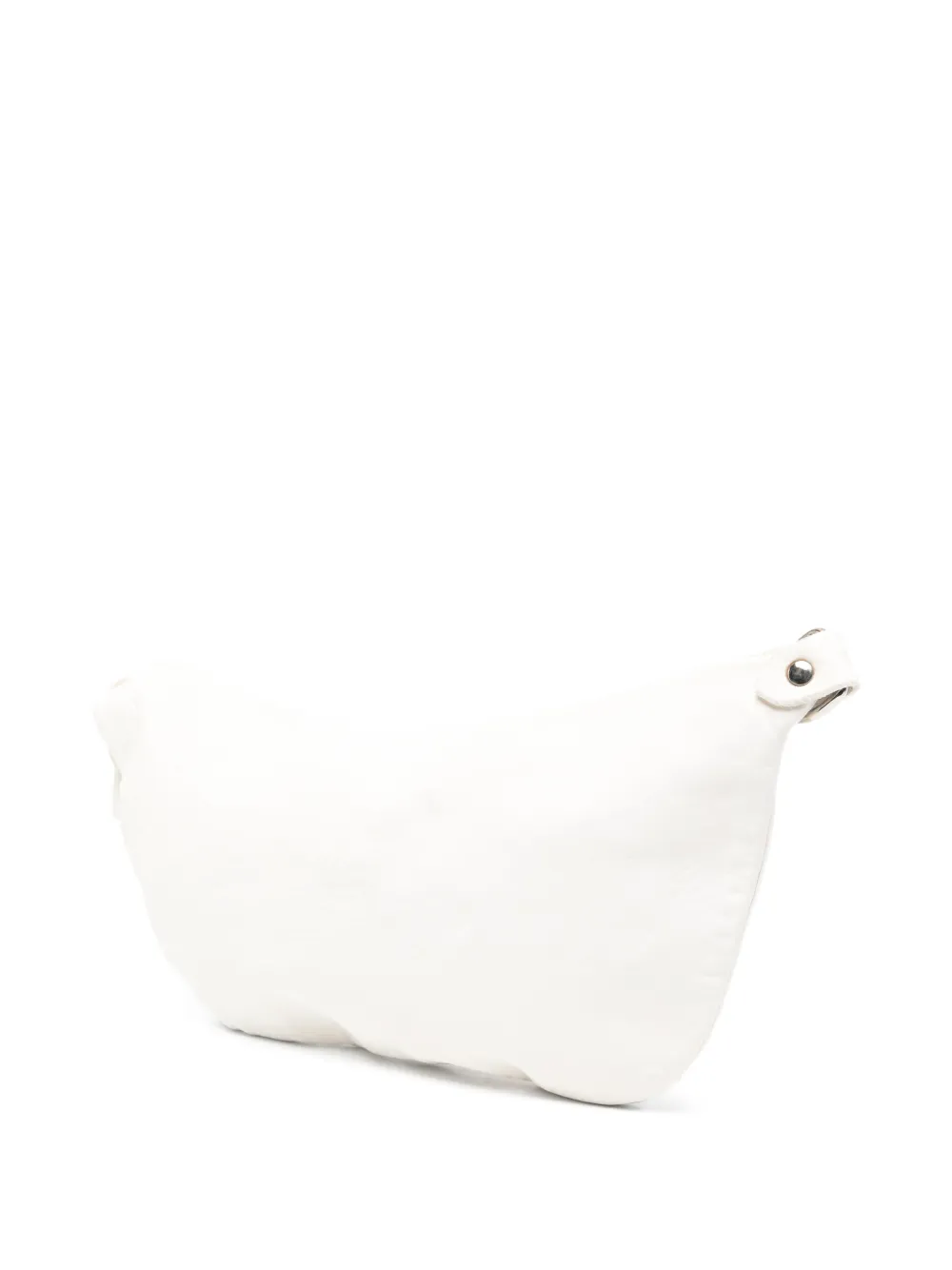 Guidi zip-up leather shoulder bag - Wit