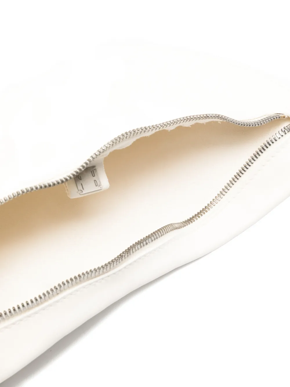 Guidi zip-up leather shoulder bag Wit