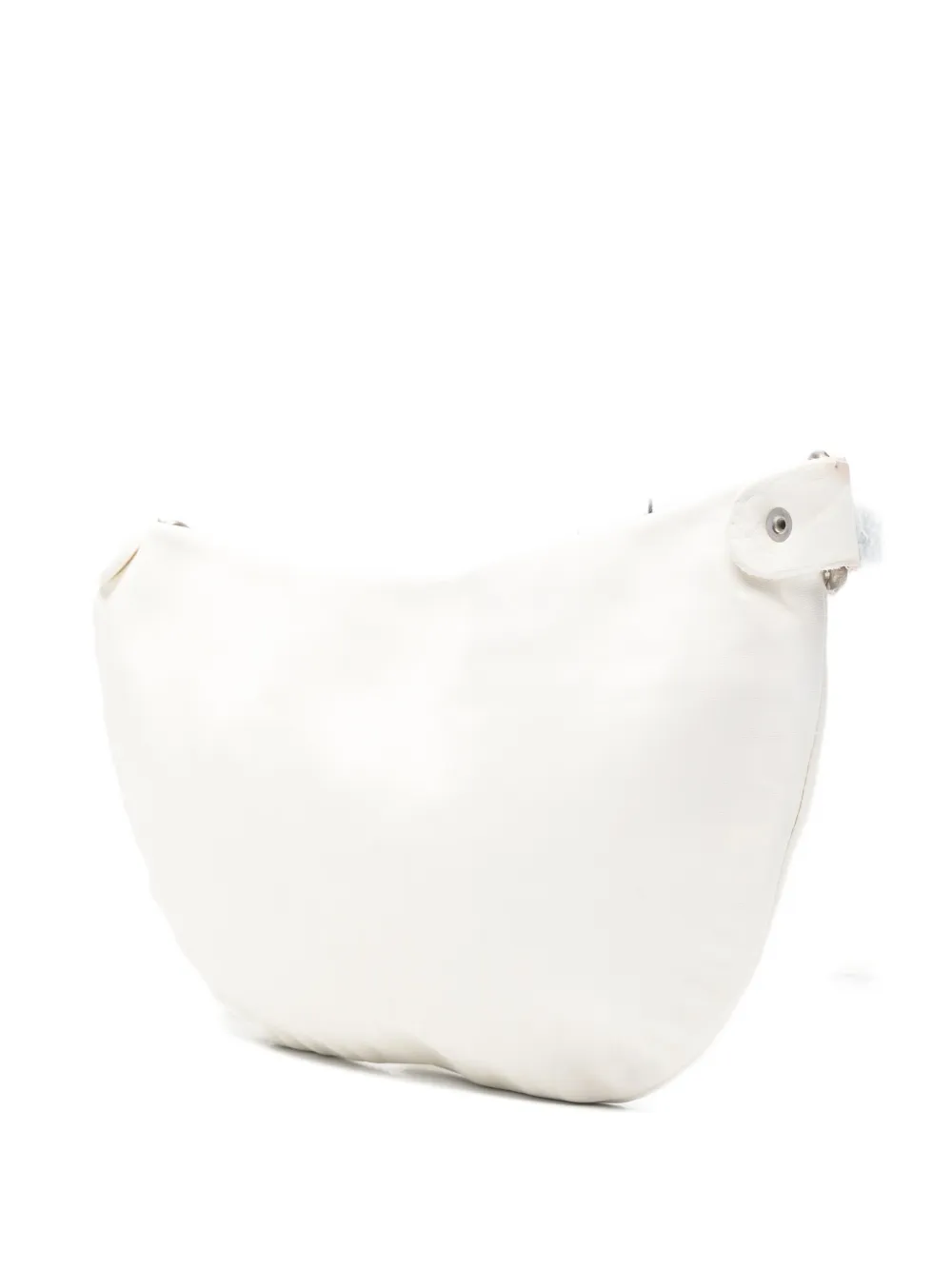 Guidi zip-up leather shoulder bag - Wit