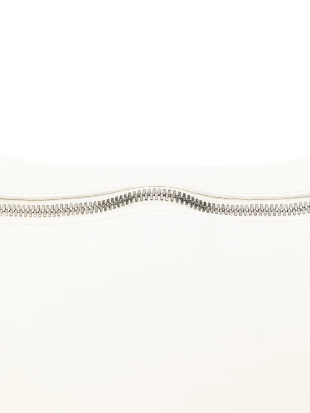 Guidi zip-up leather shoulder bag Wit