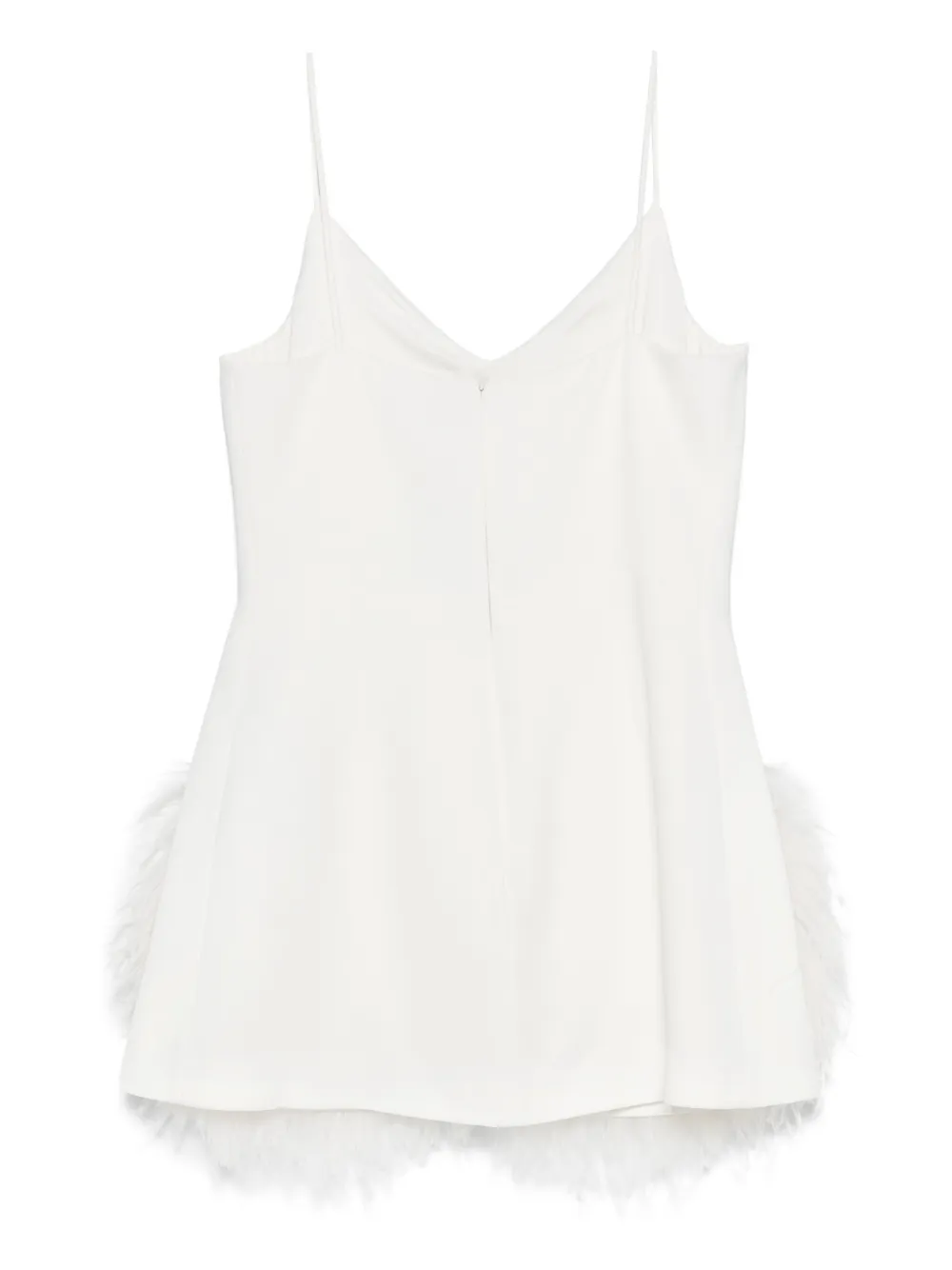 David Koma feather strap mini dress - Wit