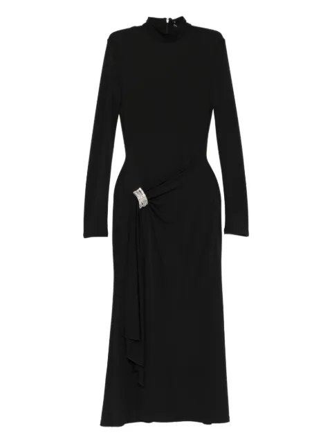 David Koma embellished draped midi dress
