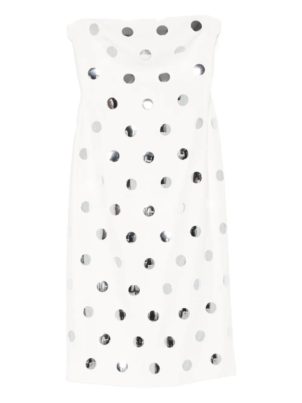 David Koma polka-dot dress - Bianco